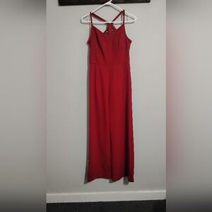 Red Jumpsuit Romper Medium NWT